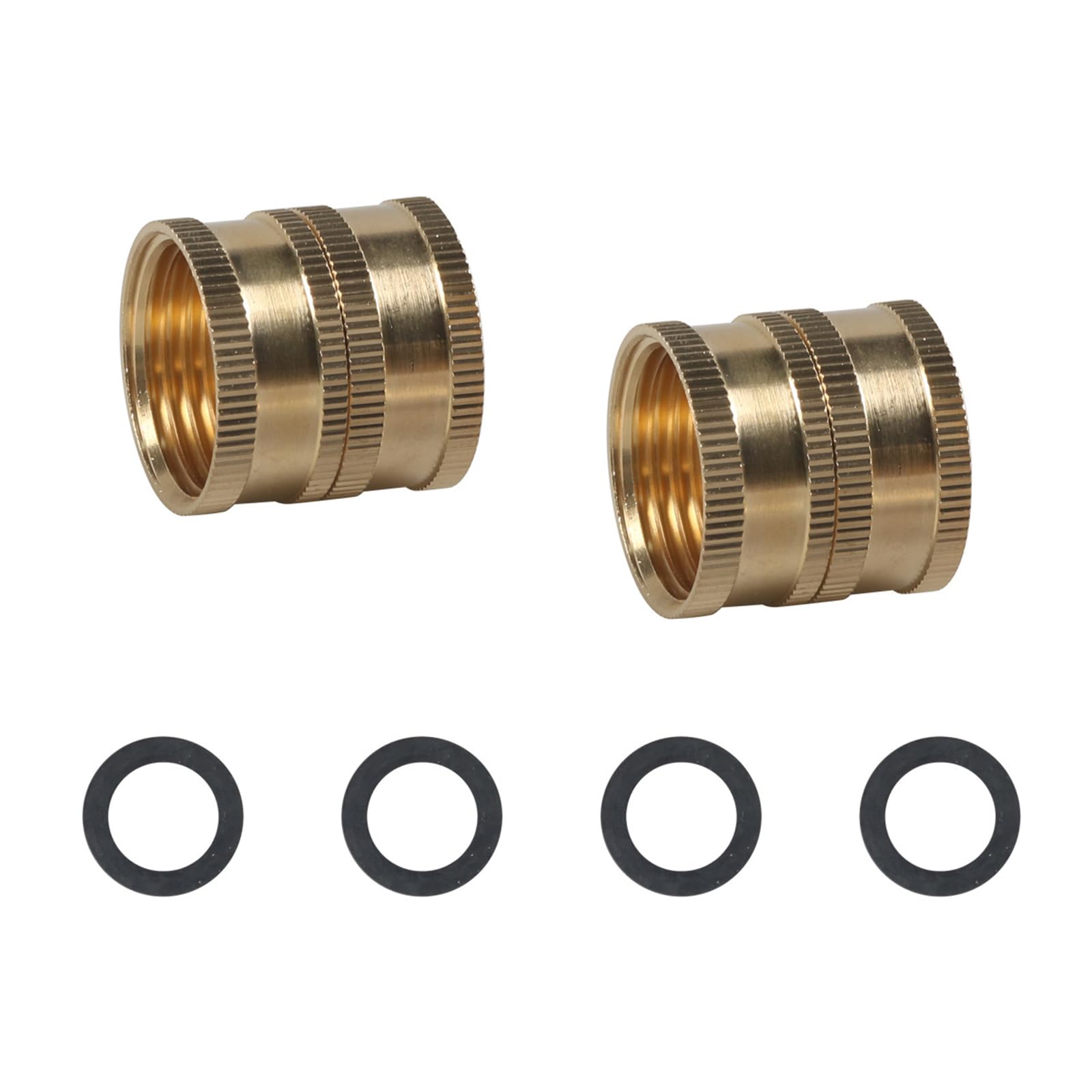 Connettore per tubo da giardino in ottone da 3/4 femmina e maschio, connettore rapido in ottone, accessori per irrigazione da giardino, accessori per tubi di lavaggio auto