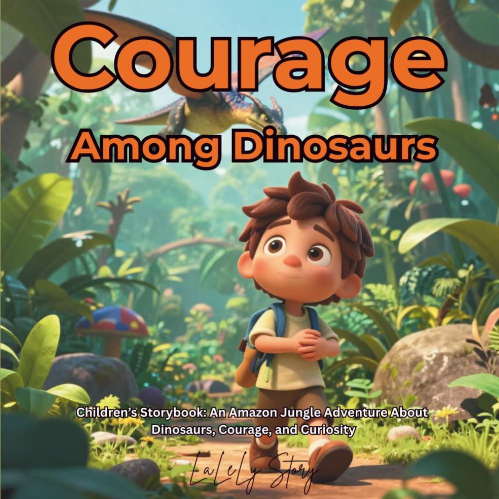 Courage Among Dinosaurs: Children’s Storybook: An Amazon Jungle Adventure About Dinosaurs, Courage, and Curiosity