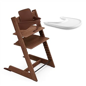 美品　STOKKE　ストッケ トリップトラップ ウォルナットブラウン ストッケ トリップトラップ ベビーチェア ウォルナットブラウン