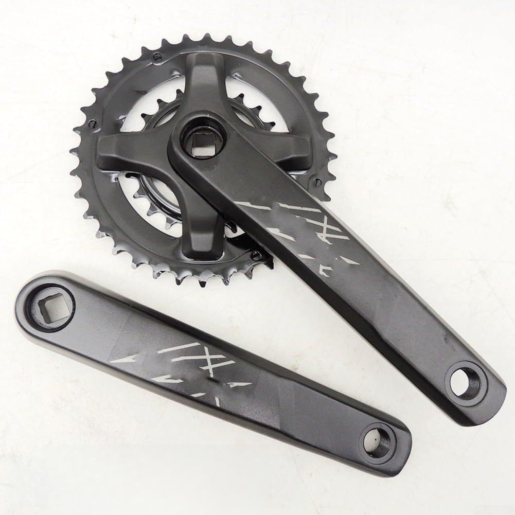 Plato de bicicleta 36/22T 8 velocidades 9 velocidades montaña 175 mm, bielas de aleación de aluminio para MTB Ciclismo sistema de rueda de cadena