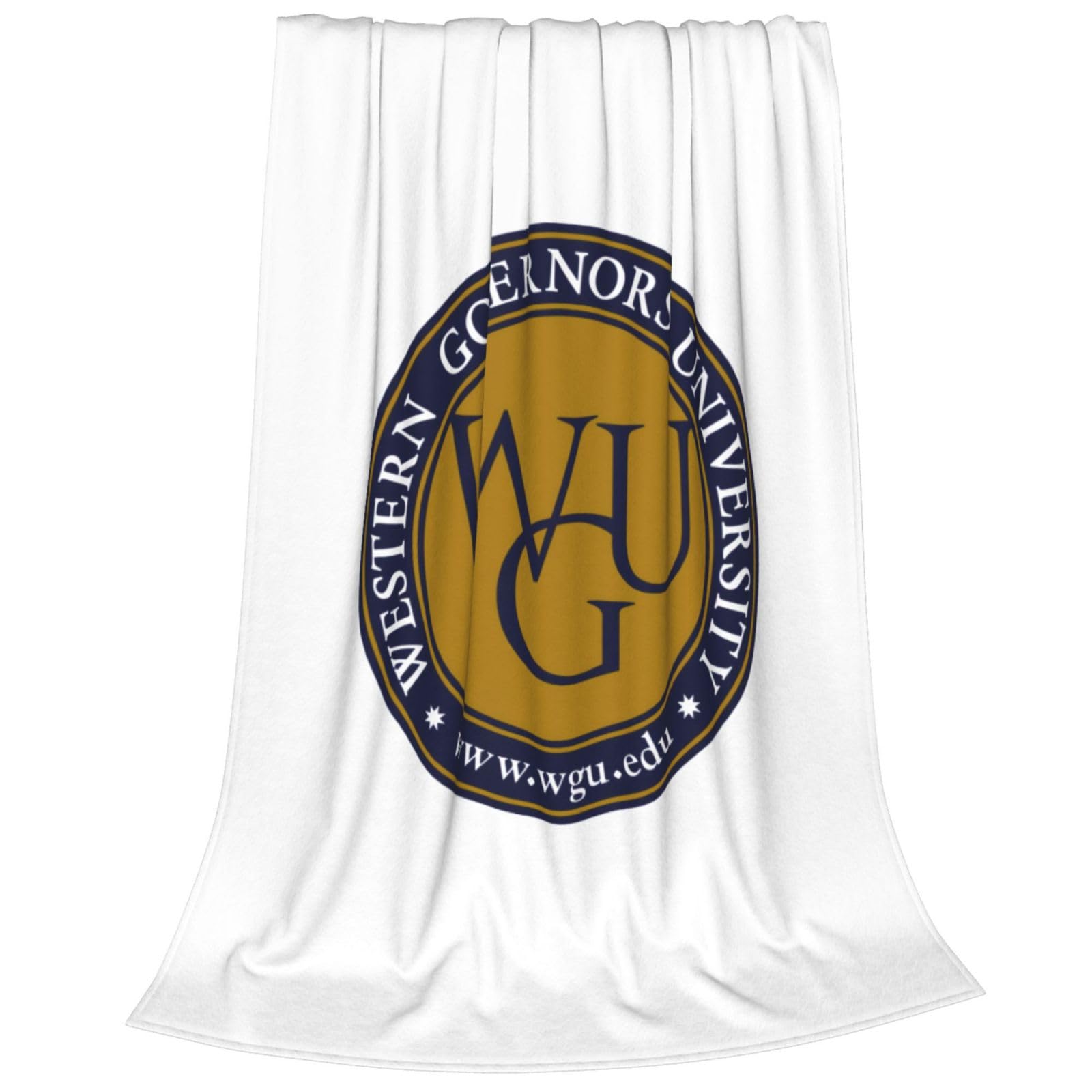XRPUONG Western Governors University Fleece Blanket, Very Soft Microfiber Flannel Blanket for Couch Warm and Cozy for All Seasons