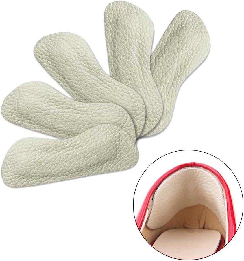 40Pcs Leather Heel Grips Heel Shoe Inserts Heel Pads for Shoes Anti Slip Unisex