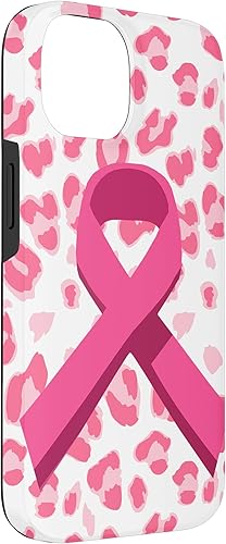Miniatura 6 de Funda para iPhone 13 Pro Max con cinta rosa en estampado de leopardo para concientización sobre el cáncer de mama