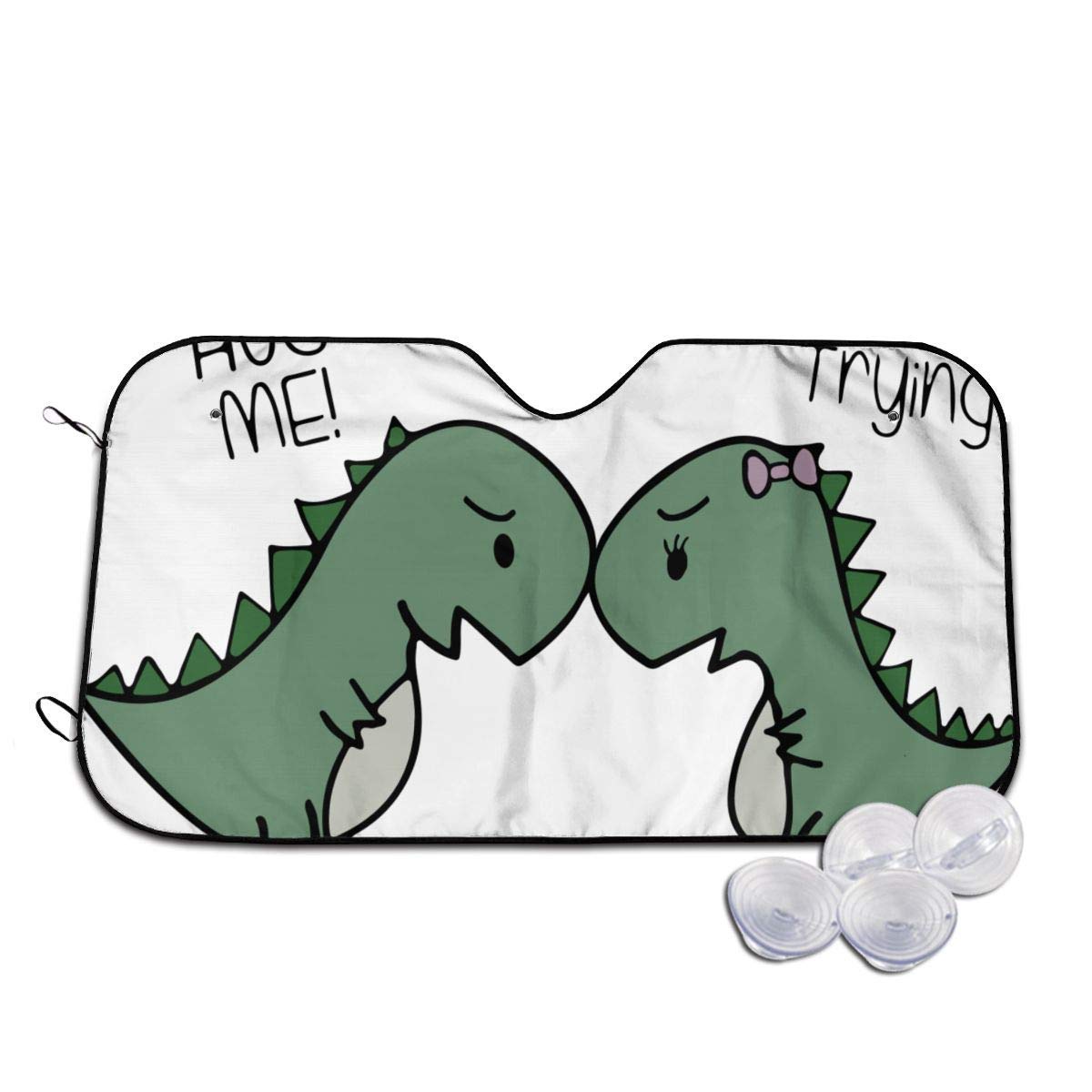 Buy OLYIE Hug Me Dinosaurs Car Windshield Sun Shade Car SunshadeKeep