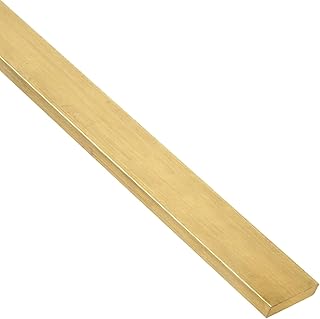 SQINAA Barra Piatta in Ottone per 5mm di Spessore Striscia di Rame Lunghezza 500mm H59 Metallo in Ottone Quadrato Blocco di Rame 1Pcs,30mm
