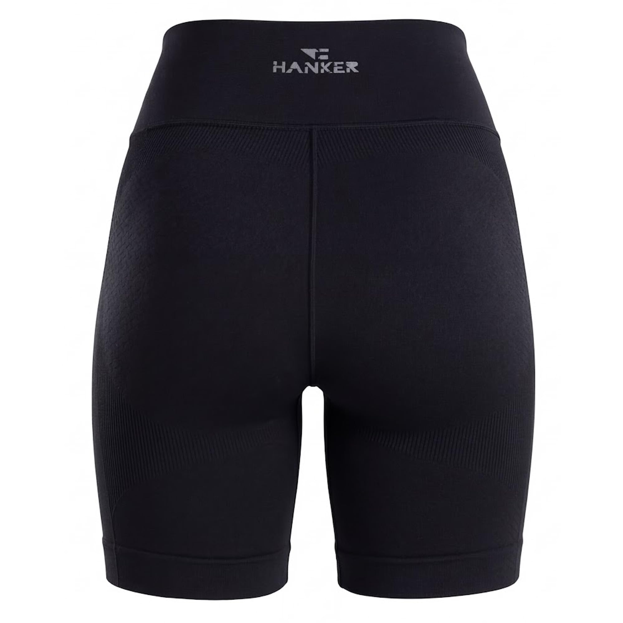 HANKER Mallas Cortas de Mujer Compresivas de Cintura Alta y Tejido Termorregulador para Yoga, Fitness y Pilates