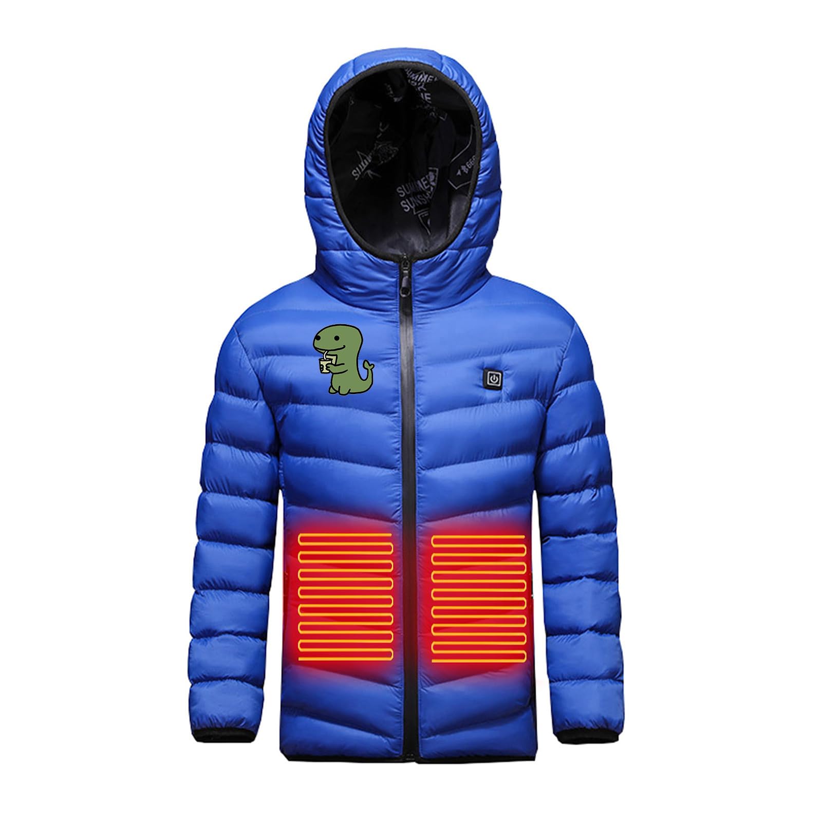Giacca Riscaldato per Bambino 2026 Riscaldata USB Cappotto con Cappuccio