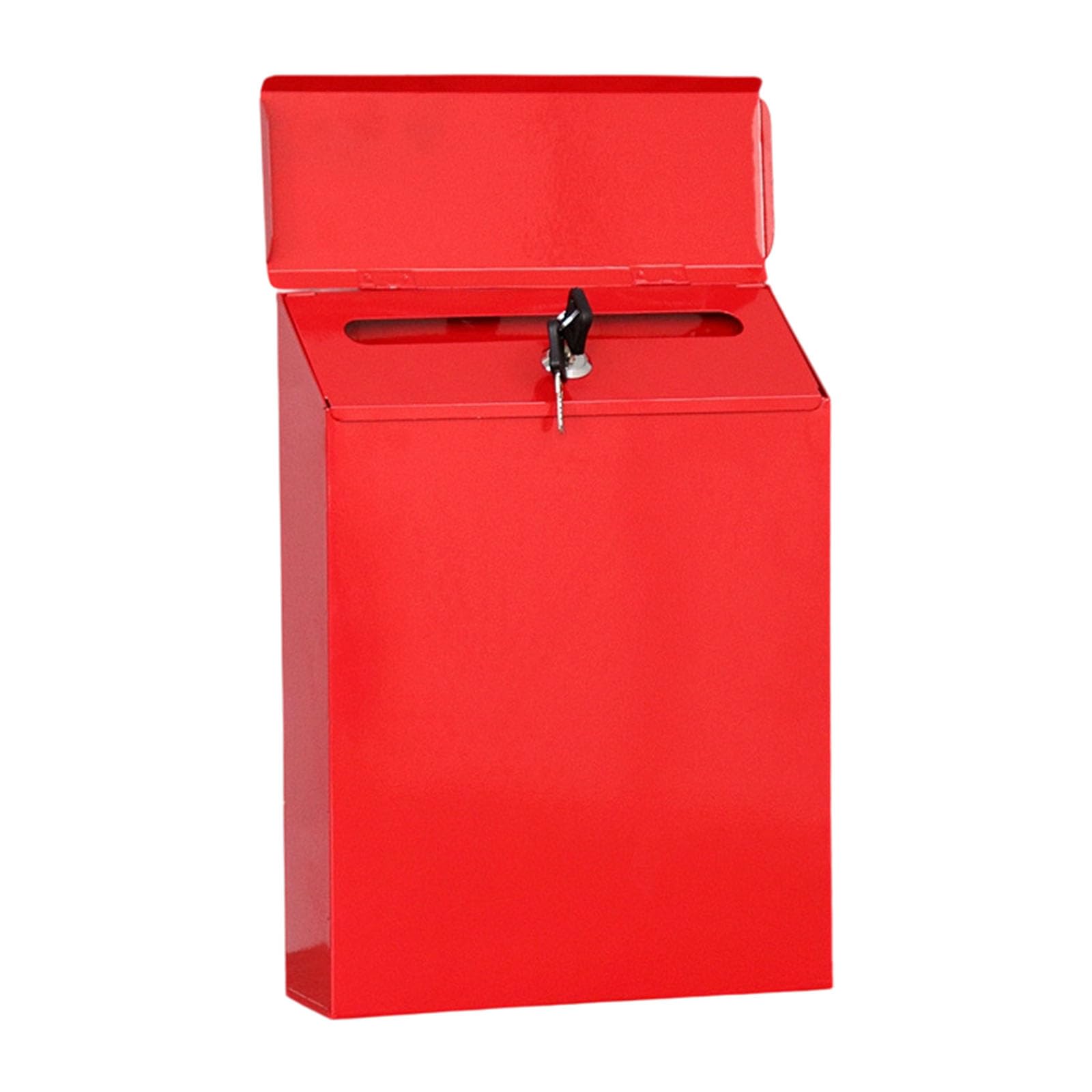 ordinarYone Heavy Duty Wrought Iron Mailbox With Hanging Mailbox For Patios Garden Porch Outdoor Durability Metal Mail Storage