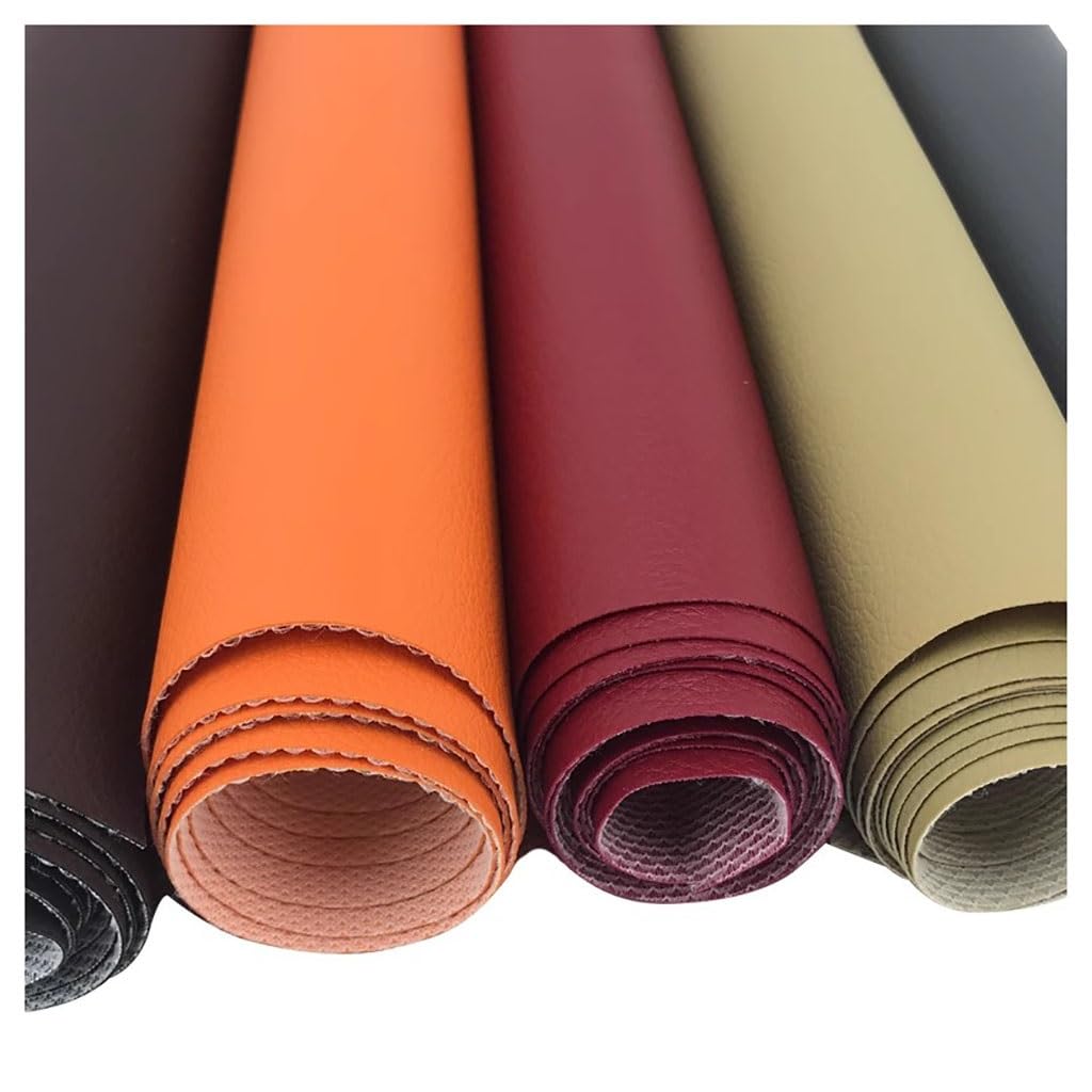 Tessuto Da Tappezzeria Similpelle Tessuto In Pelle PU 160 Cm X 100cm, Spessore 0.59mm, Per Riparazioni Di Tappezzeria, Fai Da Te, Cucito(Yellow,1.6X5m)