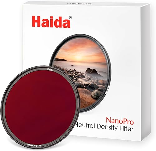 Miniatura 7 de Haida ND5.0 128000x Nanopro Filter 16.5 Stop Multi-Coating Nano Coating Cámara de vidrio óptico SLR Lente fotográfica Filtro de densidad neutra