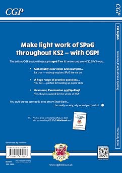KS2 English: Grammar, Punctuation and Spelling Study Book (for tests in 2018 and beyond)