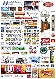 railway signs pts Juego moderno americano HO/OO HO / OO American Model Railway modernos carteles y carteles de Estados Unidos