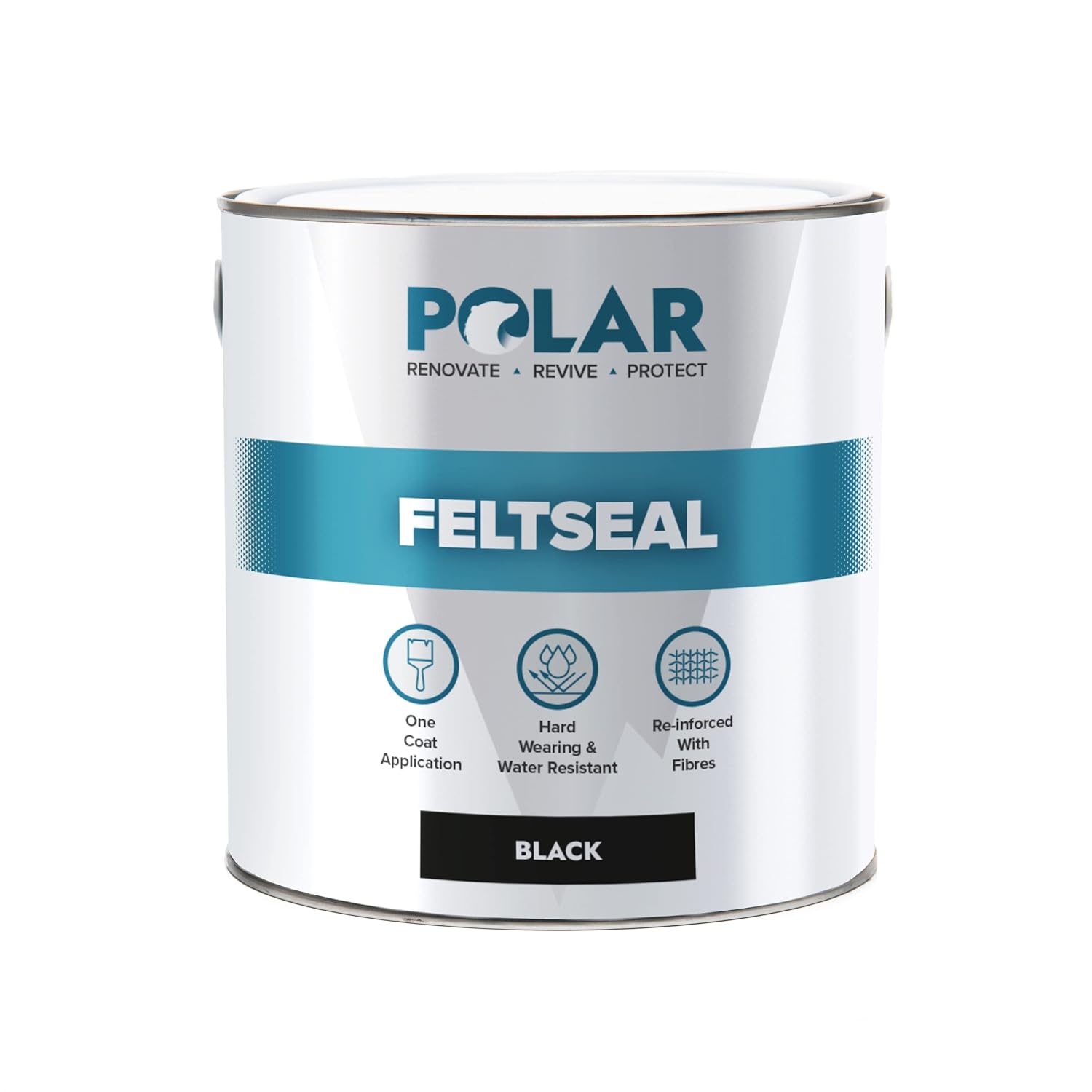 Polar Premium Black Instant Waterproof Felt Roof Sealant Paint 2.5