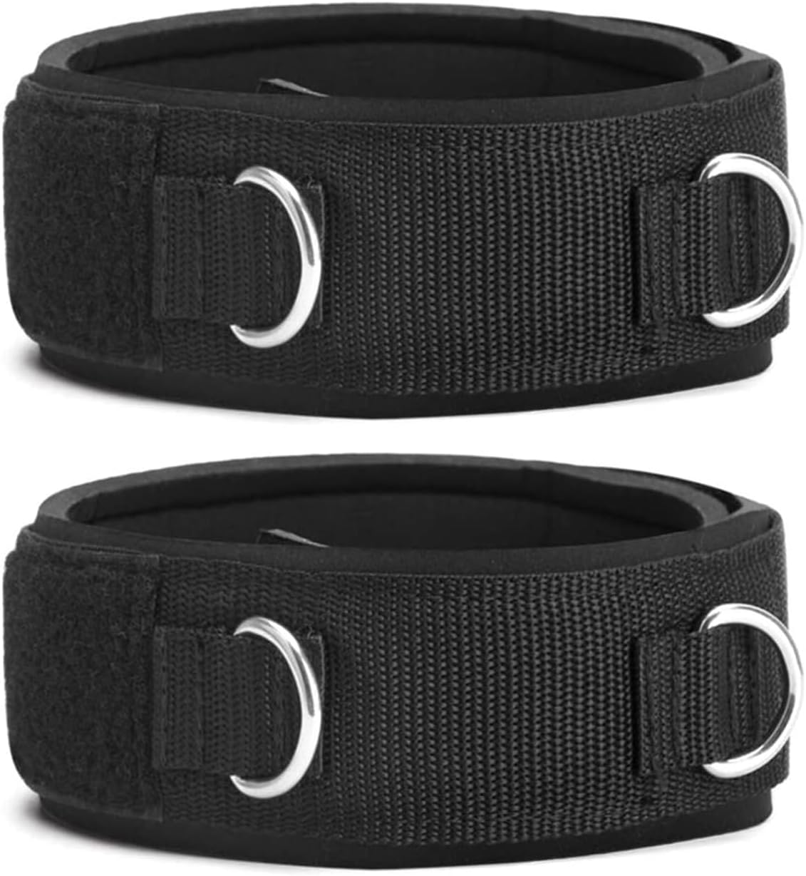 LOOEEL 2Pcs Fitness Thigh Straps Soft Neoprene Padded Fitness Leg Exercise Attachment Adjustable Thigh Resistance Belt for Machines Gym Workout Speed Exercise Taekwondo Football Running