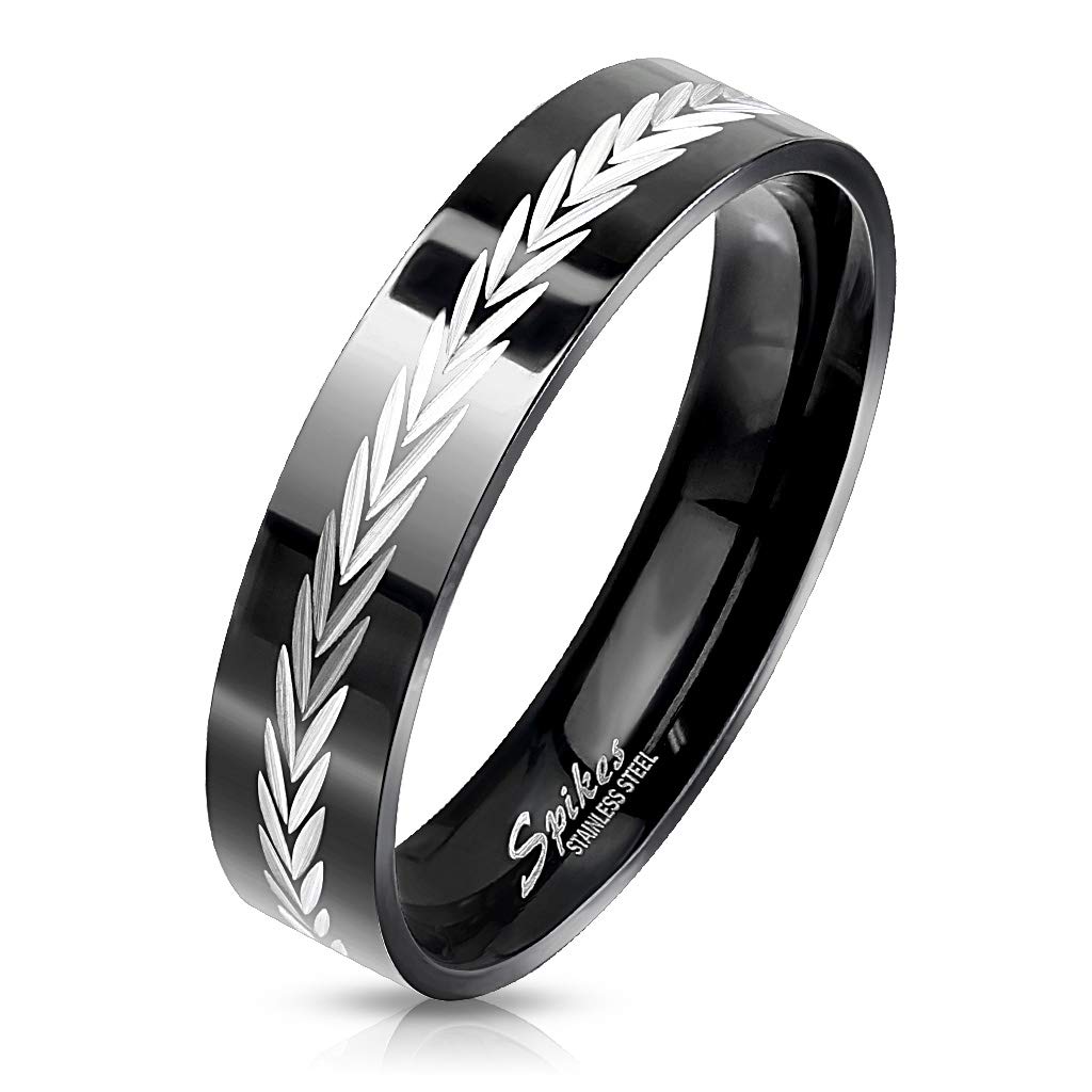 Trauringe Partnerringe Edelstahl Vergoldet Carbon Zirkonia Marrya CA-02