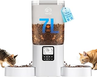 Timed Automatic Cat Feeder with Slow Feed