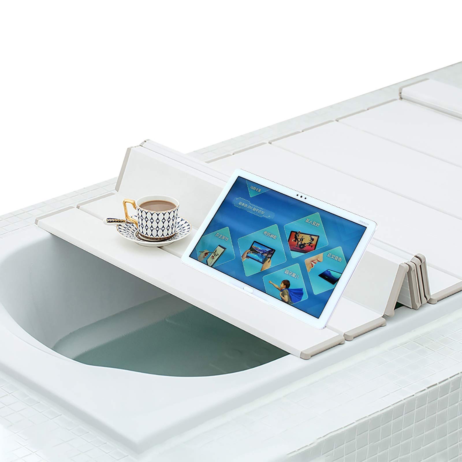 Tablero para el polvo de bañera antipolvo y tapa protectora de baño de 119x70 cm en PP