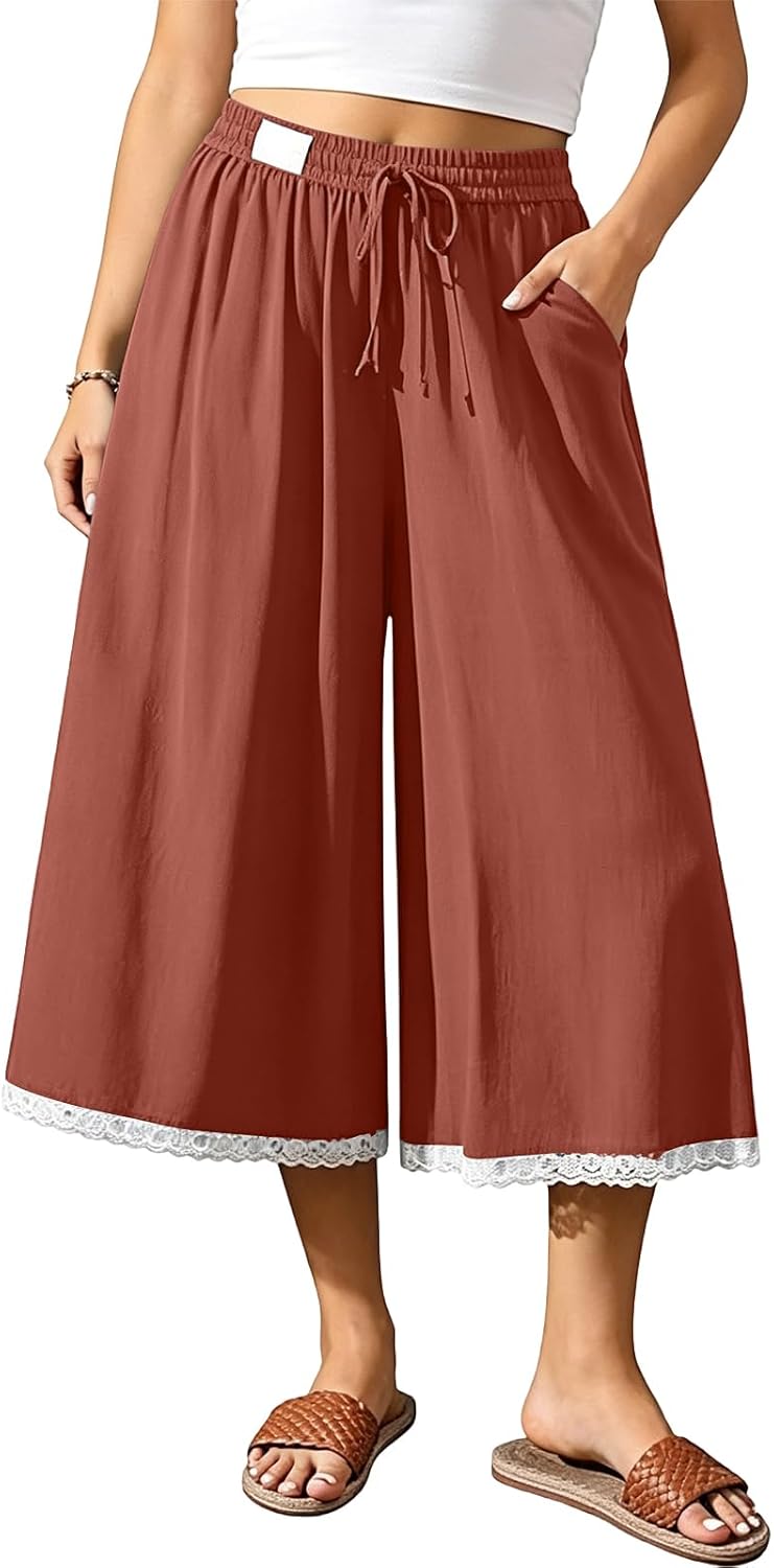 Gryvoilet Women's Capri Pants for $11 at Amazon