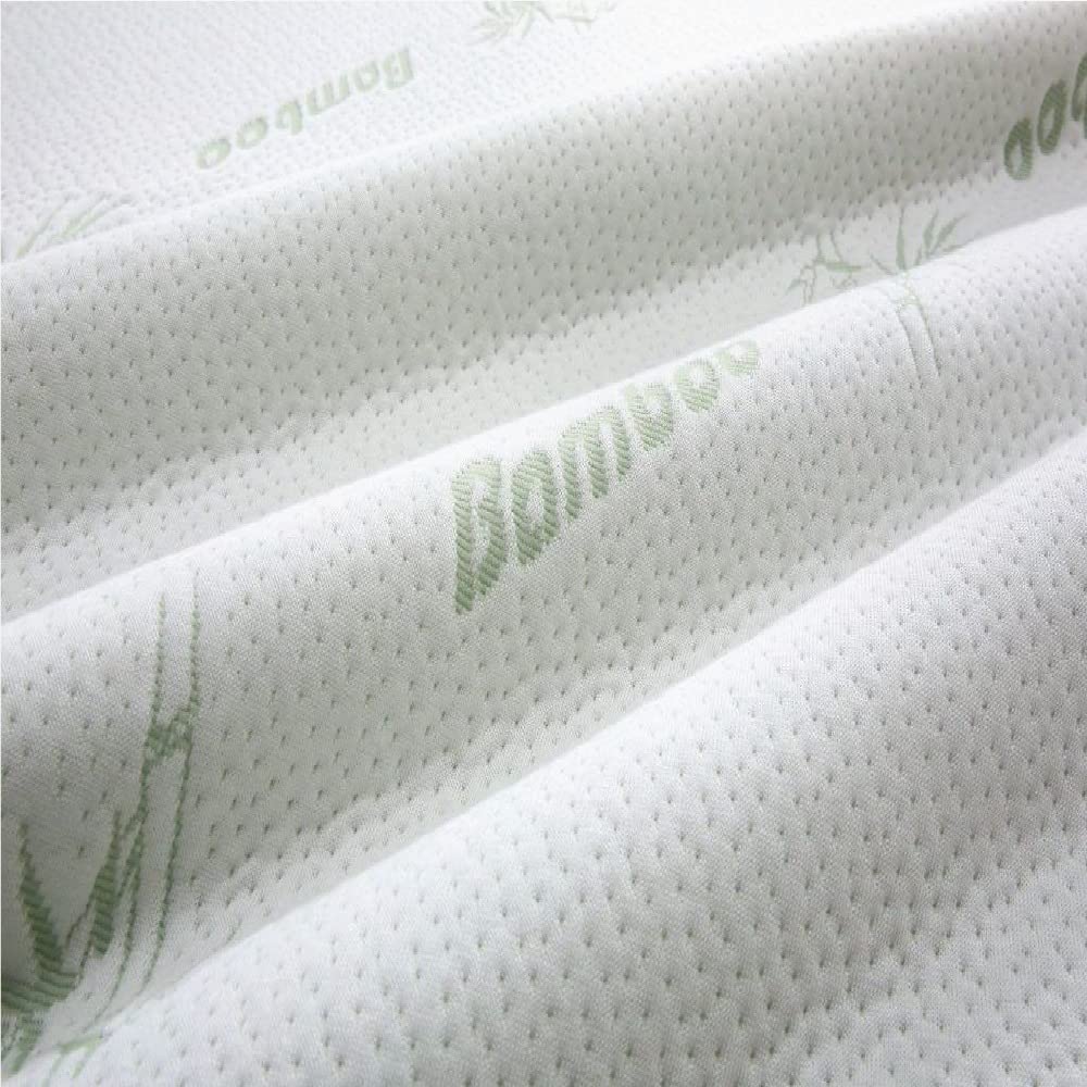 Bamboo waterproof mattress protector. Infused Soft Bamboo Polyester mattress protector for Side, Back Sleeper, Ideal for All Seasons. full body Support and Anti-Allergy MEMORY FOAM (Small Double)