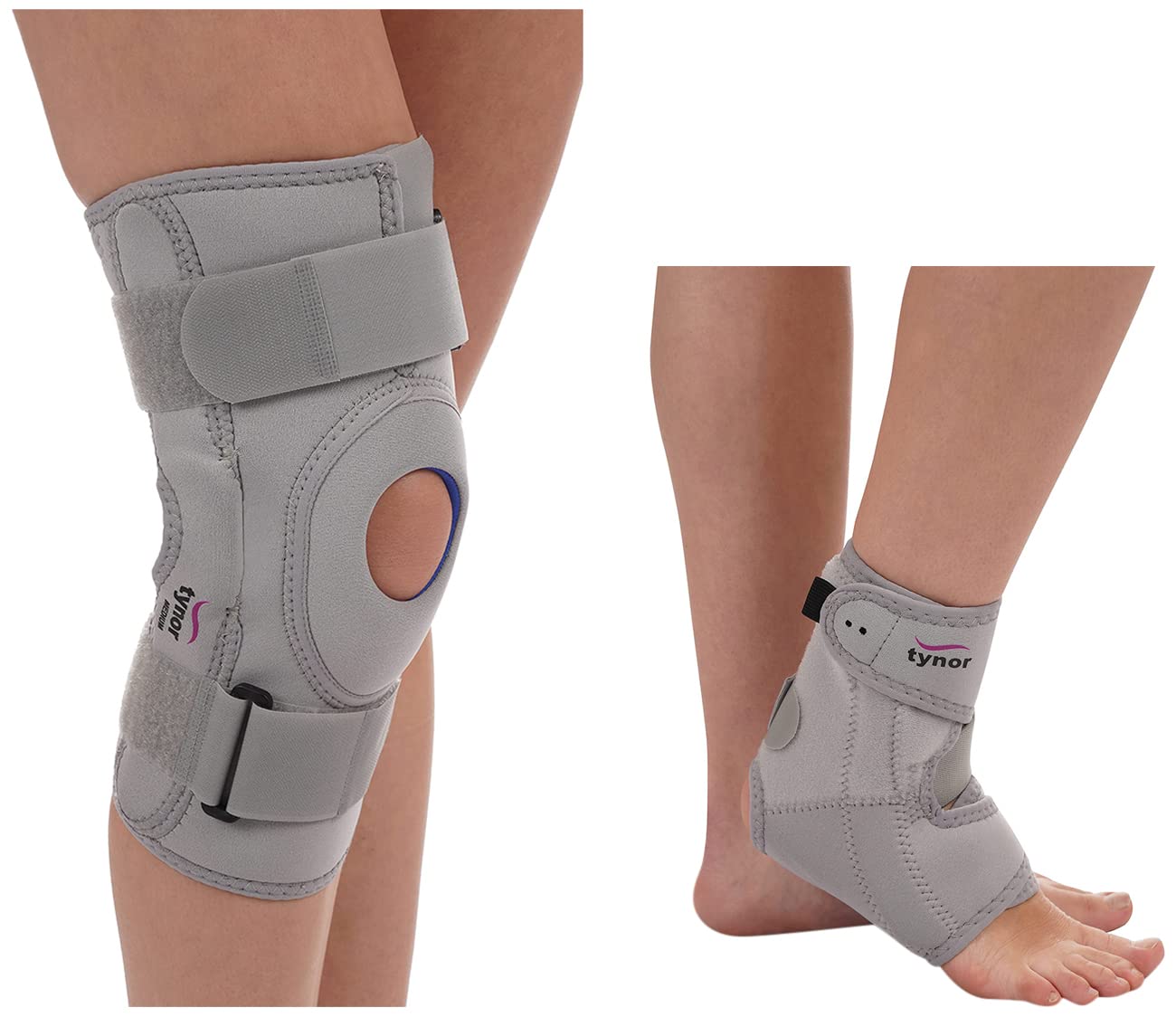 Buy TYNOR Functional Knee Support, Grey, Large, 1 Unit Ankle