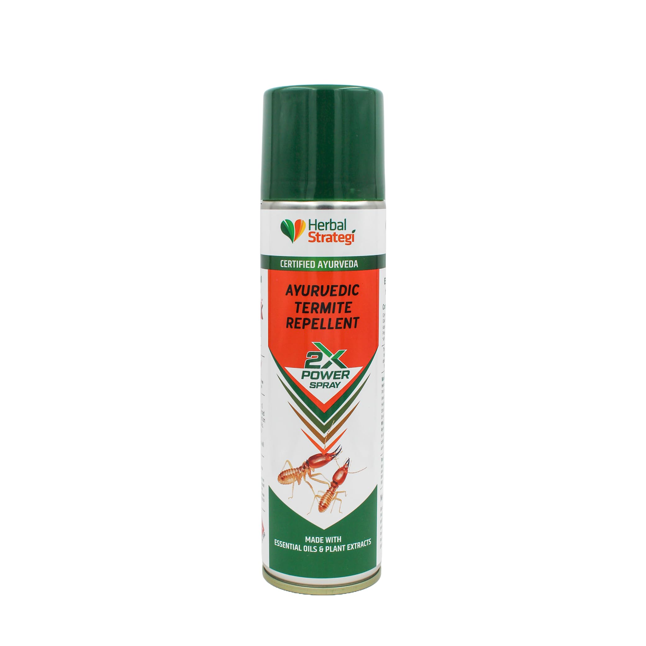 Herbal Strategi Ayurvedic Termite Repellent 200 ML | 2X power Aerosol Spray | Certified Ayurveda (AUYSH)| Non-Toxic & Eco friendly| No CFC and No side effects|Cruelty free & Vegan