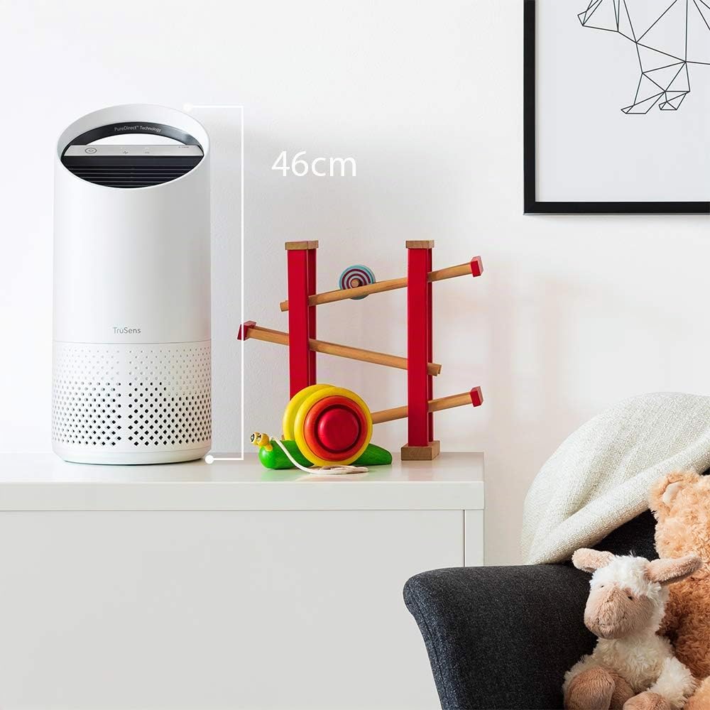 Purificateur d'air Leitz TruSens Z-1000, capture les virus, allergènes, poussière, odeurs et fumée, la lampe UV-C tue plus de 98% des bactéries piégées, pour les petites pièces jusqu'à 23 m²