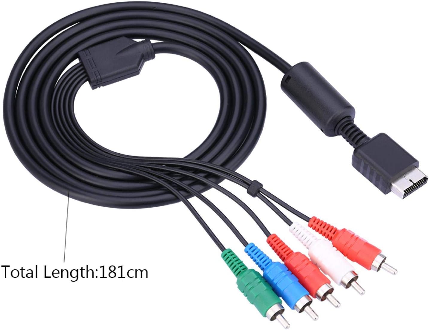 Audio Video Cable AV Multi Out to Component Cord Audio Cable for PS2 PS3 Gaming System