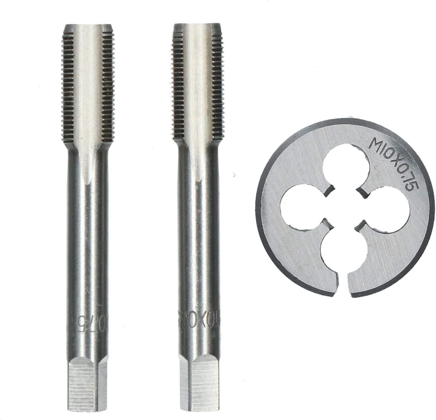 M10 x 0.75mm Metric Tap and Die Tungsten Steel Taper and Plug TD021_TD056