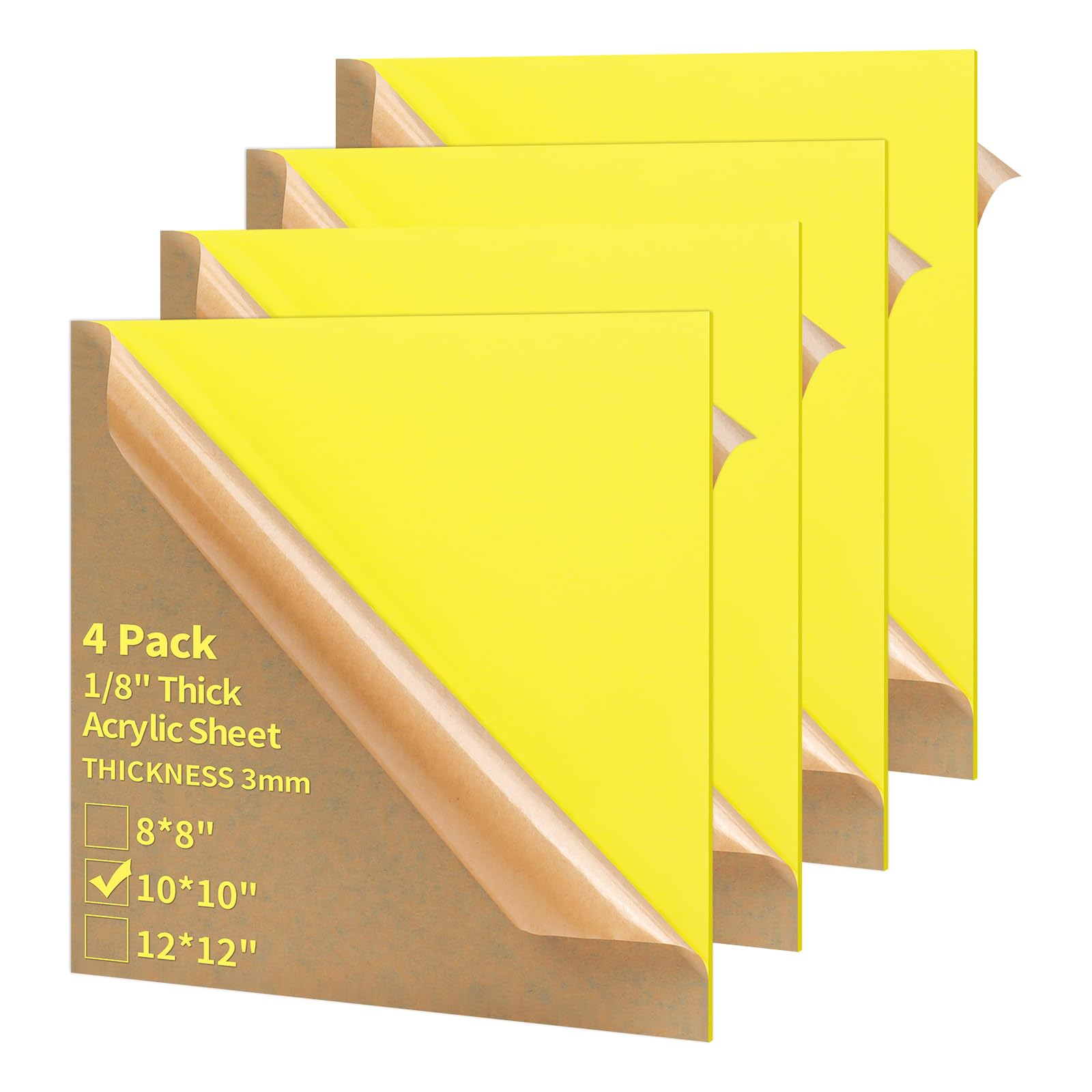 Acrylic Sheets - 4 Pack 12x12 Blue -23