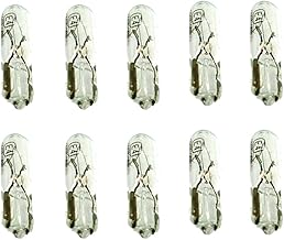 CARALL 10 Stück Halogenlampen 12V für Auto (T5 W1,2W 12V 1,2W)