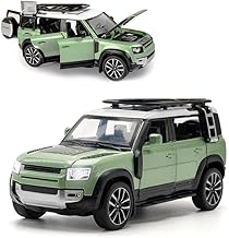 Umadiya® Range Rover Defender 1:32 Scale Model Car Exclusive Alloy Metal Pull Back Die-cast Car Metal Pullback Toy car with Openable Doors & Light Music Best Gifts Toys Kids【Colors as Per Stock】