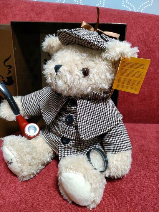 シャーロック・ホームズのテディベア シュタイフ シャーロックホームズ テディベア 35cm EAN655517