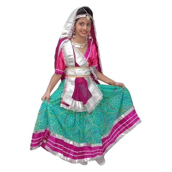 Buy ITSMYCOSTUME Radha Aqua Green 
