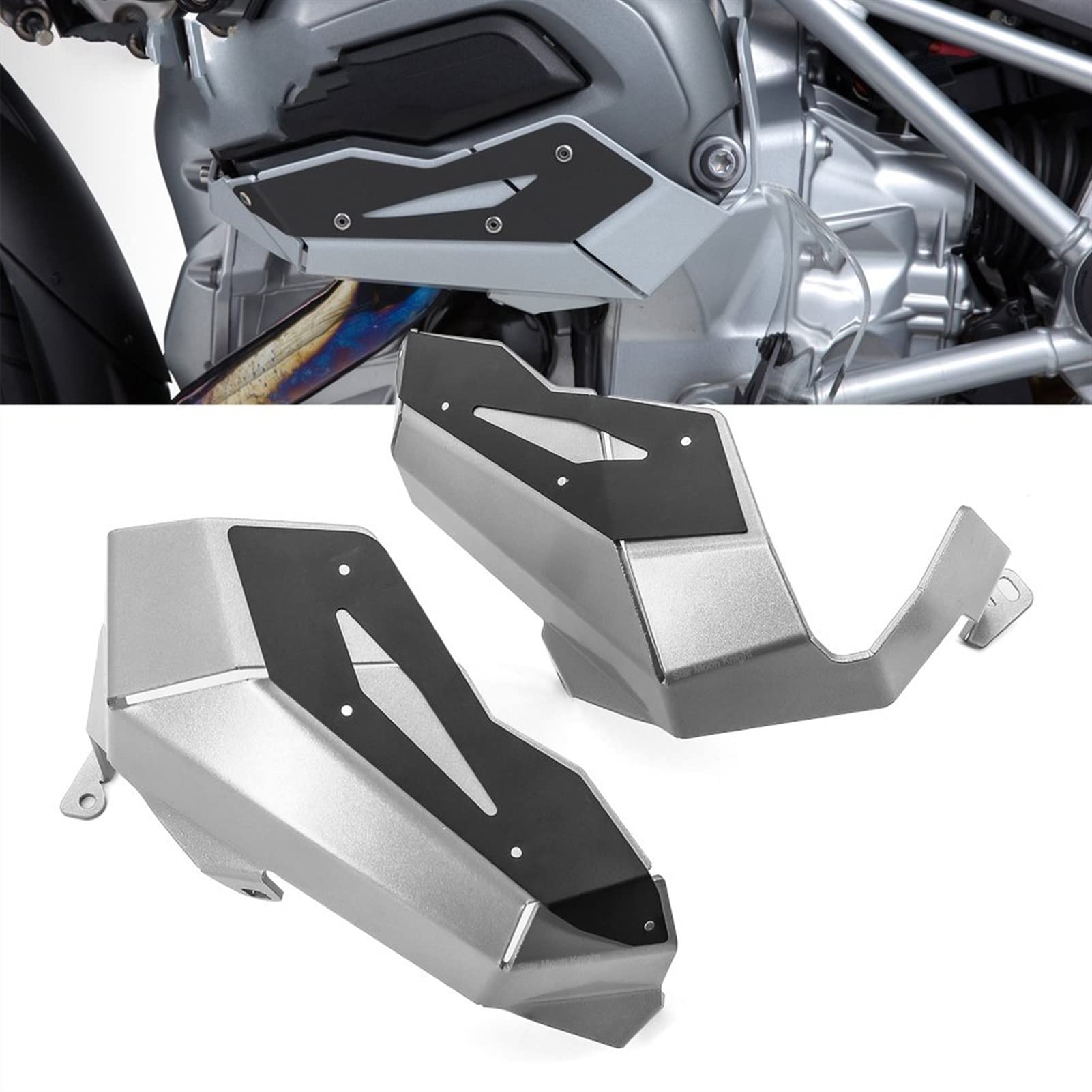 Protecteur Couvercle Soupape Culasse Moto LTADX - Alliage Aluminium CNC Pour BMW R1200 GS R RS RT ADV LC Noir