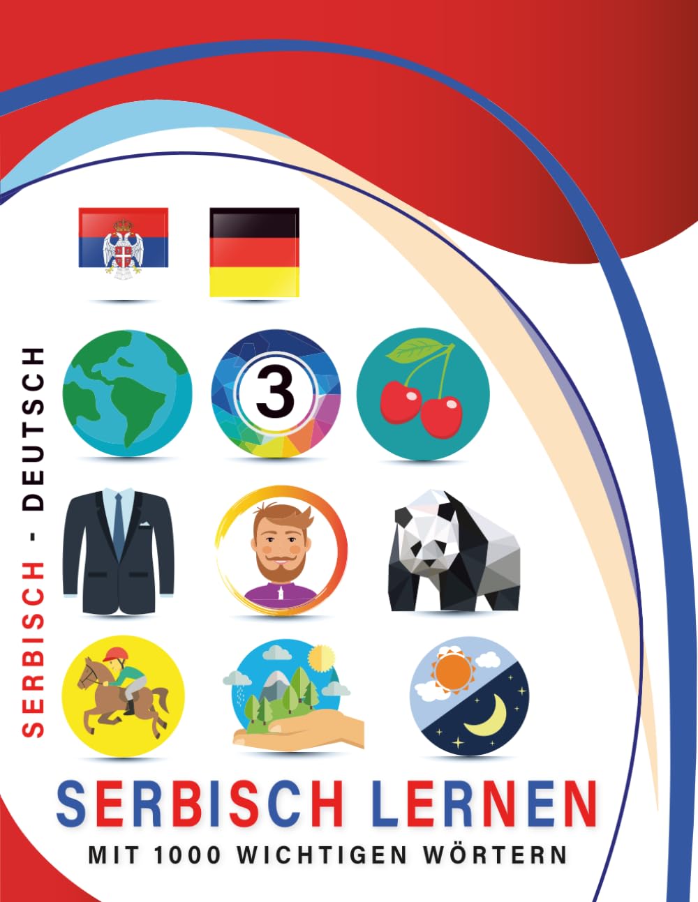 Serbisch Lernen Mit 1000 Wichtigen Wörtern: Zweisprachiges Serbisch – deutsch Bild- Und Vokabelbuch Für Kinder & Erwachsene