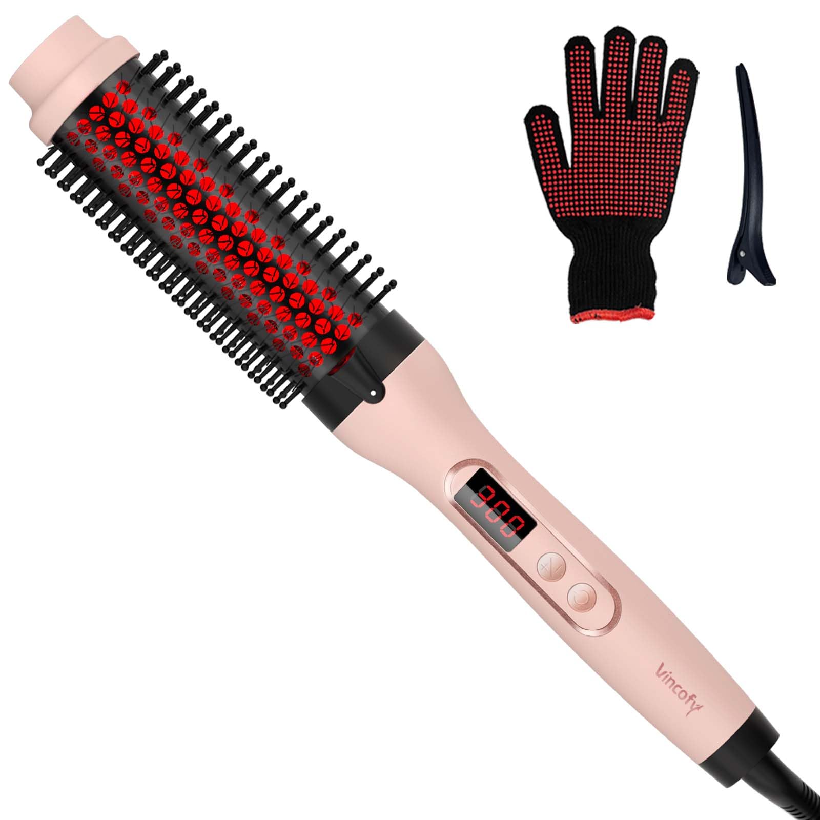 Infrared Thermal Brush, Dual Voltage Heated Round Brush