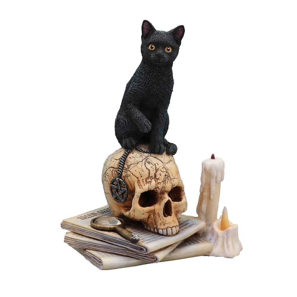 Statue de chat noir de collection Lisa Parker finition haut de gamme