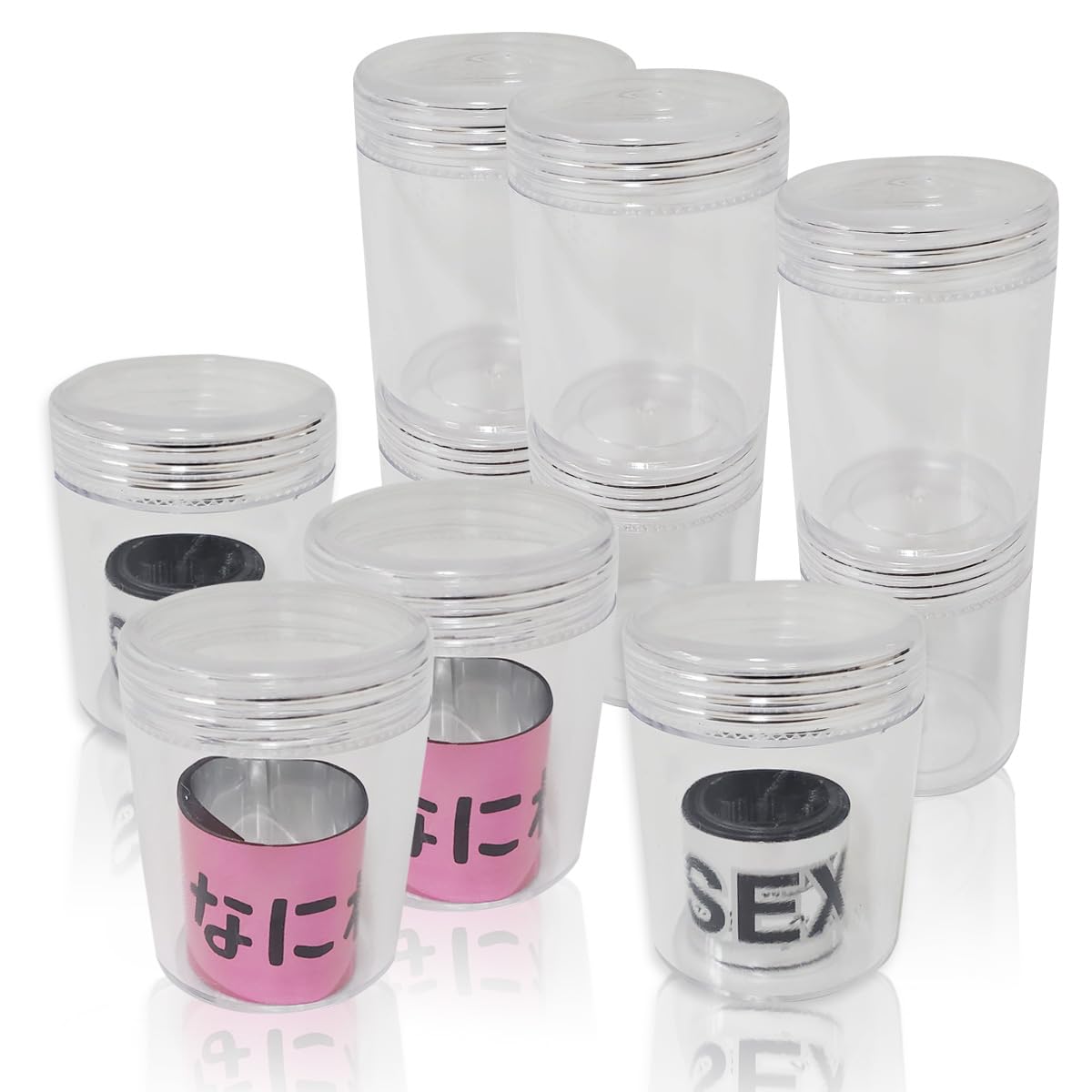 Amazon | MMmall 銀テープ 収納ケース テープ収納 小分け丸ケース