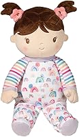 Douglas Isabelle Rainbow Stripe Soft Plush Baby Doll - Safe, Cuddly Toy for Infants & Toddlers from Birth