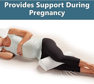 ComfiLife Orthopedic Knee Pillow and Leg Pillow for Sleeping - 100% Memory Foam Leg Pillows for Back Pain, Sleeping Pain, Hip Pain Relief for Side Sleepers - Half Moon Pillow