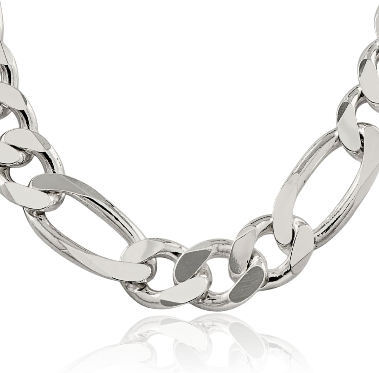 IceCarats 925 Sterling Silver 15mm Chunky Figaro Chain Necklace Polished