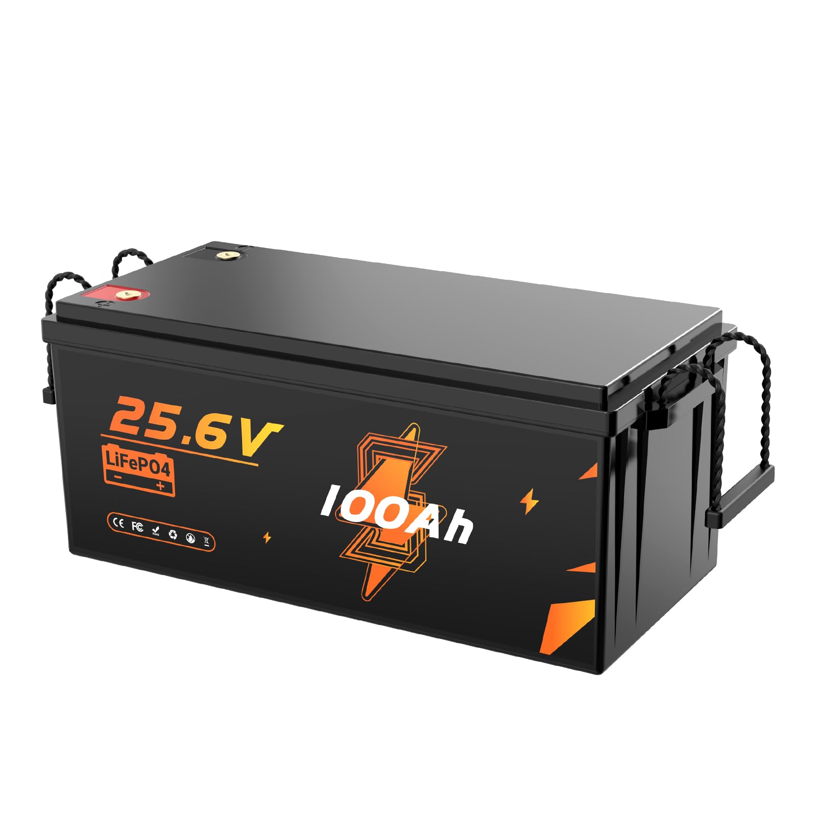 Batteria LiFePO4 da 24 V, 100 Ah, batteria al litio da 2560 Wh, fino a 15000 batterie al litio Deep Cycle 100 A BMS, classe A LiFePO4 celle per camper, camper, camper, camper, accumulo di energia, Van