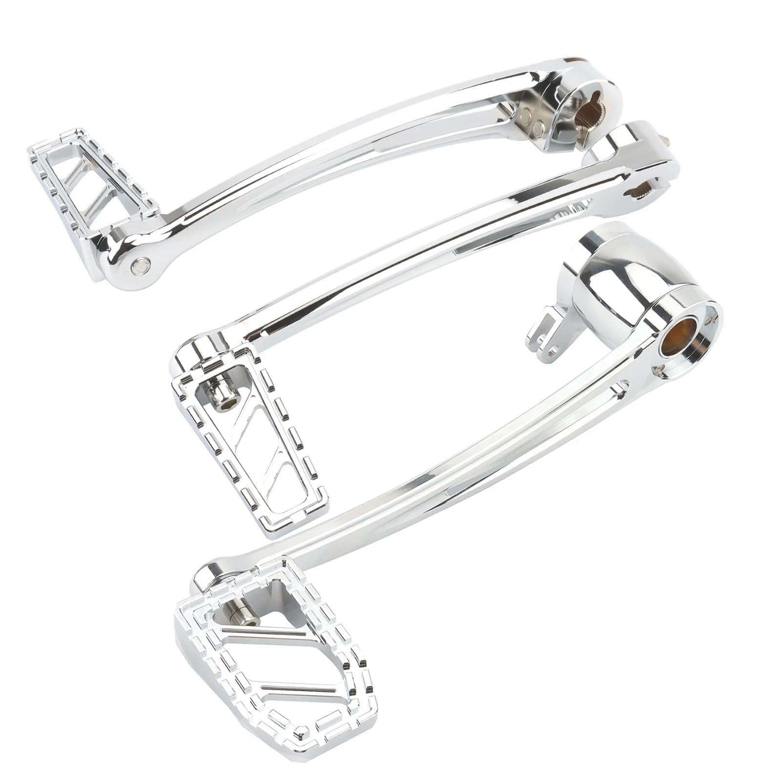 Pédales de moto et levier de vitesse chrome pour éliminer le jeu sur Harley Road Street King
