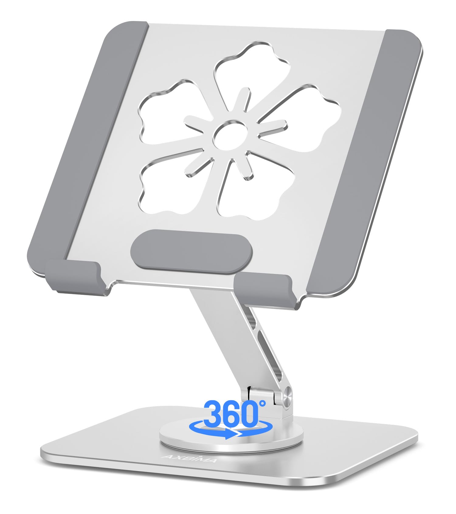 Tablet Stand for iPad 360 Rotating Aluminum Foldable Holder Adjustable Desk Stand Fits iPad Pro 12 9 11