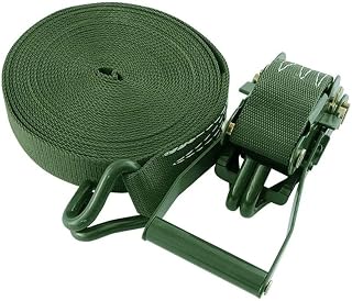 Heavy Duty Ratchet Straps, Ratchet Tie Down Straps 5cm Wide 2.5ton Wear-Resistant Tensioning Belts Lashing Straps for Bundled Transport of Fixed Goods, Self-Driving Tours (Size : 12m) (Green 10m)