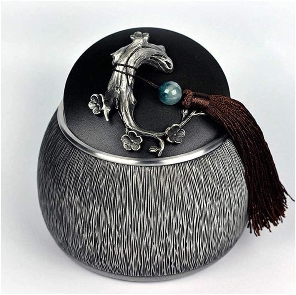 Tea Storage Container Plum Blossom Box Storage Portable Home Decoration Moisture-Proof Seal