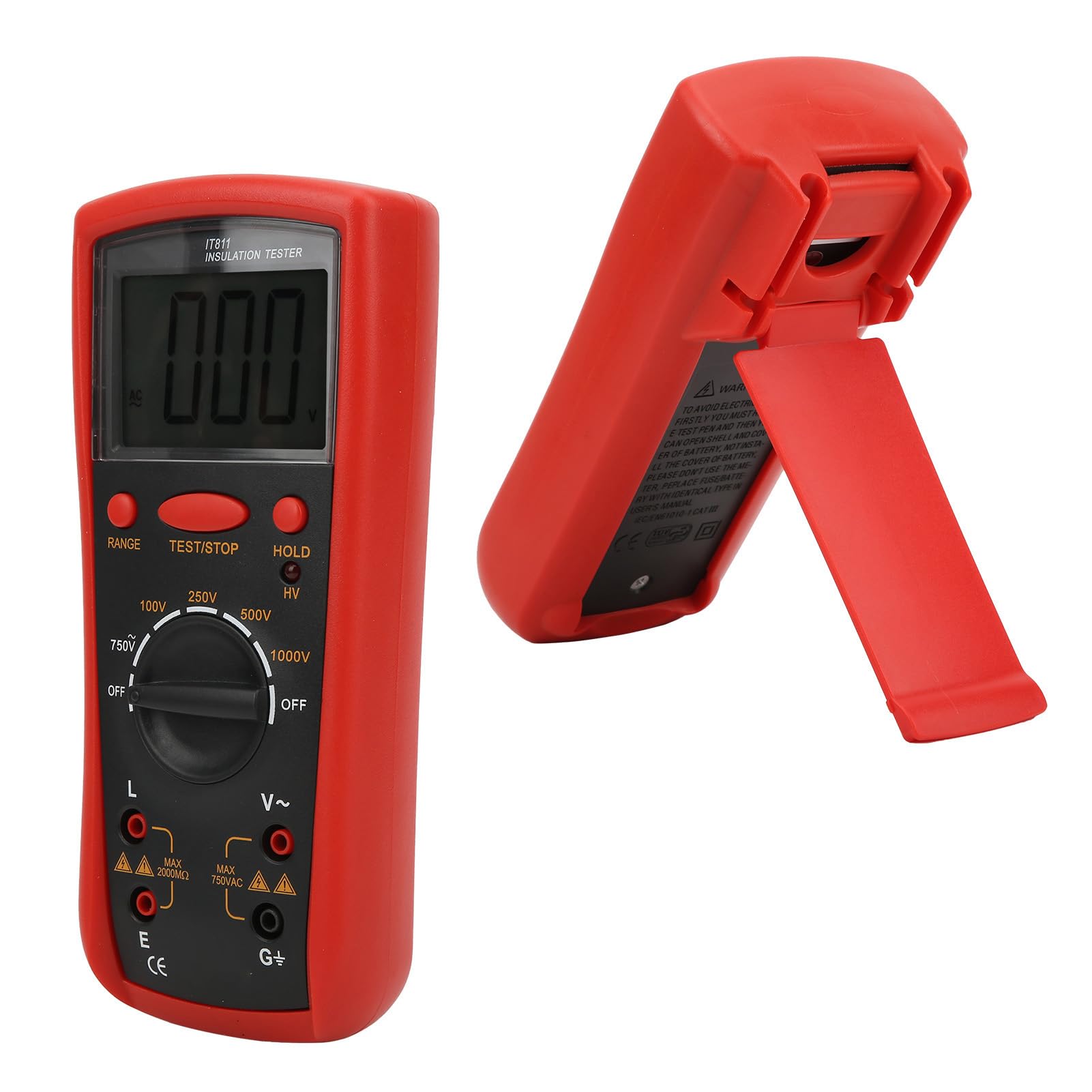 Tester di Resistenza di Isolamento IT811, Misuratore con Misuratori di Visualizzazione LCD Digital Megohm Electrical Strumenti di Misurazione