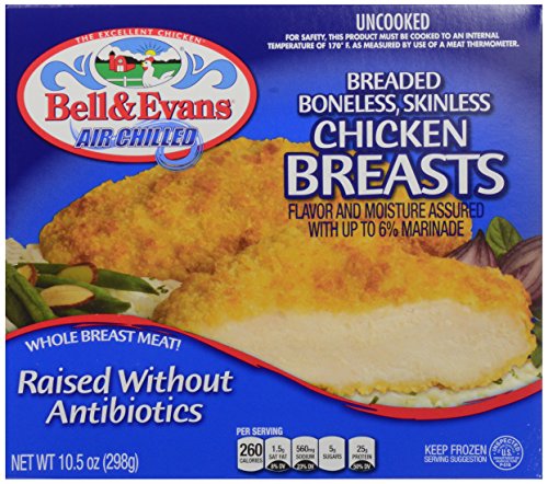 Bell & Evans 0738985271763 Frozen Breaded Boneless Chicken Breast cover