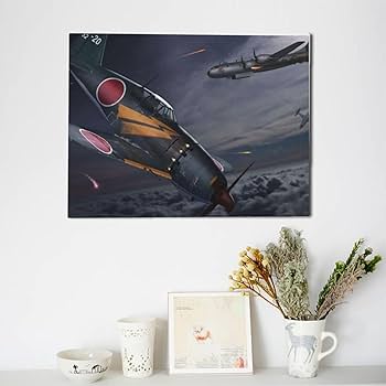 Amazon.co.jp: アートパネル 局地戦闘機 雷電 B29迎撃 海軍 (1