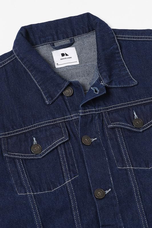 Image of DENNIS LINGO Cotton Men's Standard Length Denim Jacket